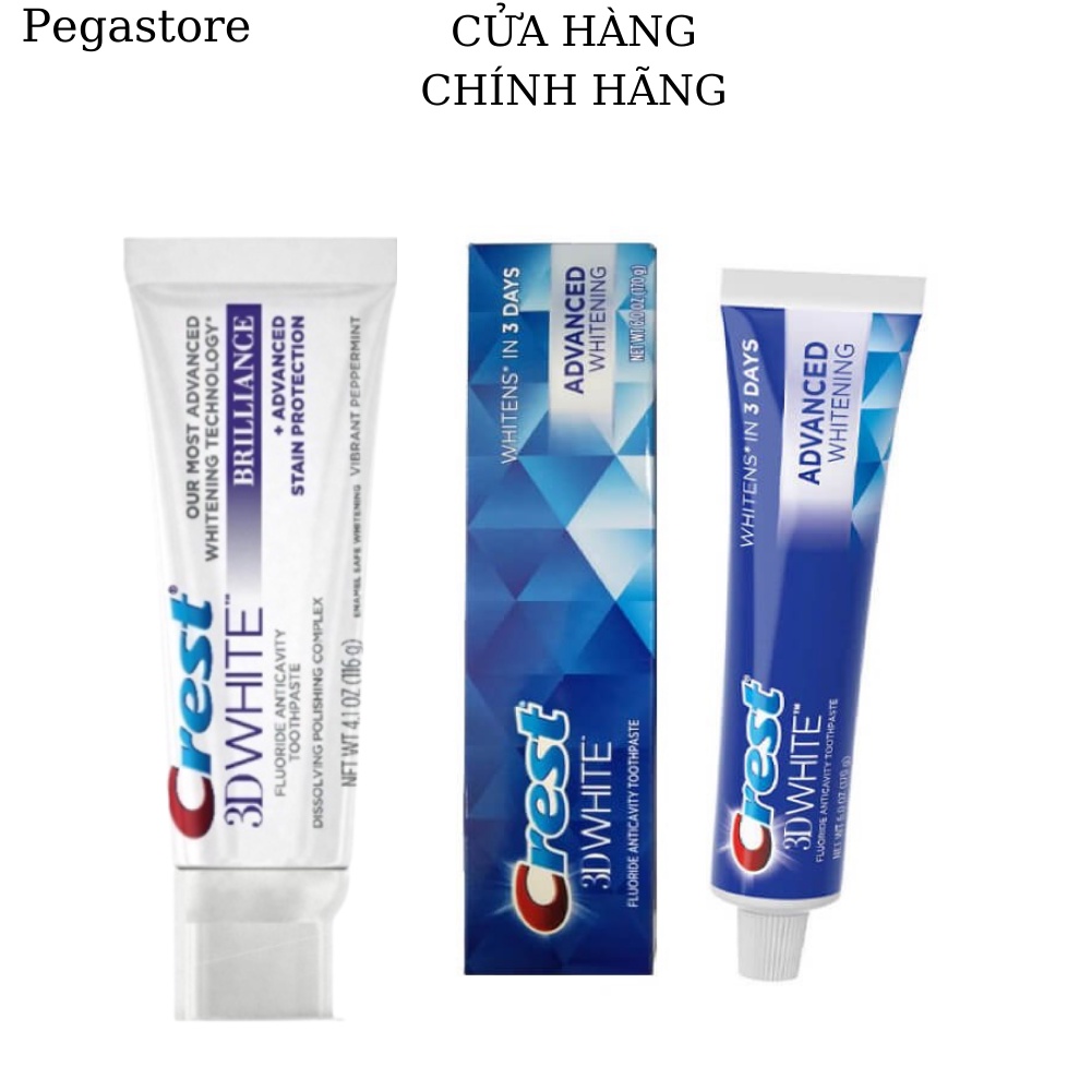 USA-Crest 3D White fluoride anticabody matopaste utral / 3D advanced/Crest Complete plus toothpaste-pegastore
