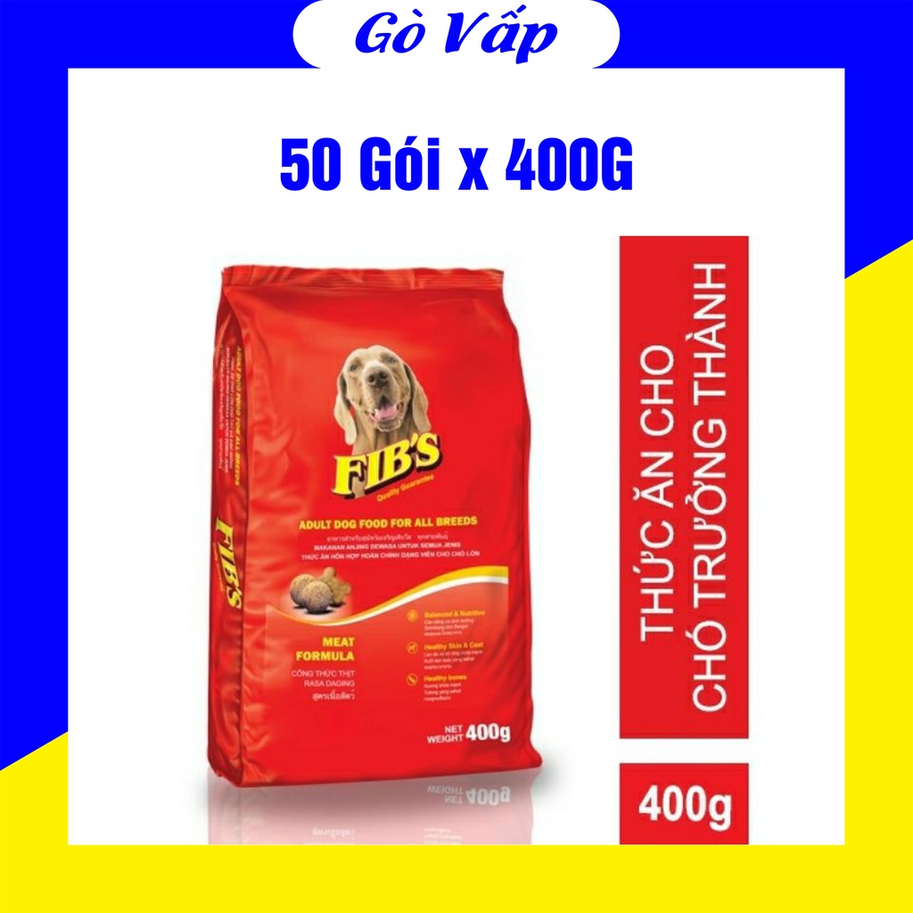 [Hoàn Tiền 10%] [20kg] Thức Ăn Chó FIB'S Bao 20KG