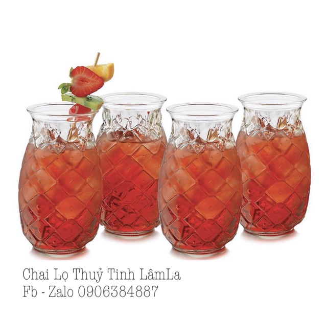 [HCM]Ly Thuỷ Tinh Libbey Trái Thơm 503ml