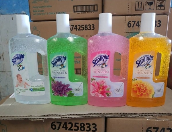 Nước lau sàn Sunlight 1kg hoa thiên thảo