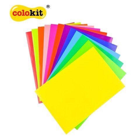Giấy thủ công khổ A4 Colokit GTC-C003 (12 màu/xấp)