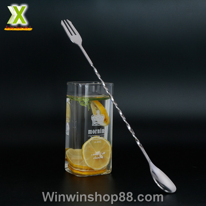Muỗng Khuấy Inox Pha Chế Cocktail Dài 32cm