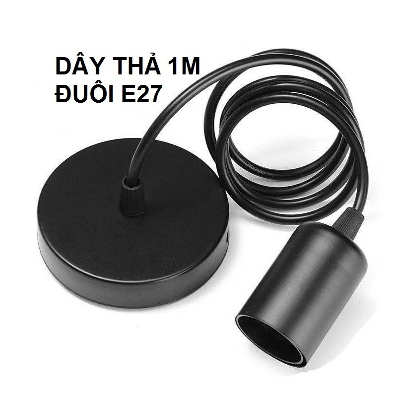 bộ dây đui đèn thả gồm bóng