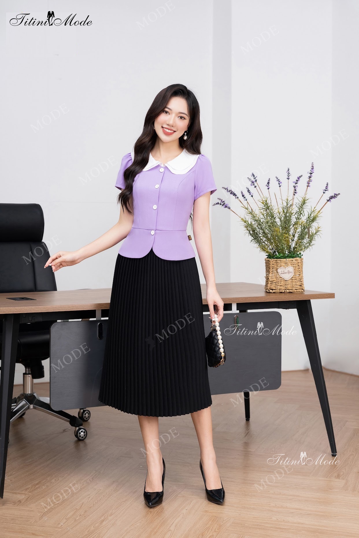ÁO KIỂU CÔNG SỞ NỮ TÍNH THANH LỊCH