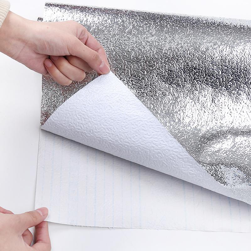 Cuộn Giấy Bạc Dán Bếp Dán Tường Cách Nhiệt Chống Thấm 2m*60cm