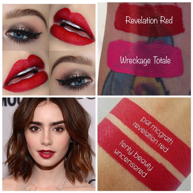 [HCM]Fullsize Son Kem Pat Mcgrath Liquid Lipstick Revolution Red