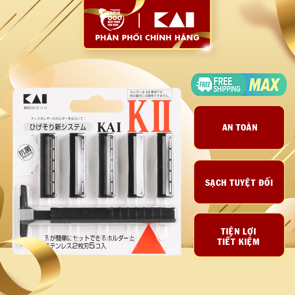 Set dao cạo râu 2 lưỡi kép kai