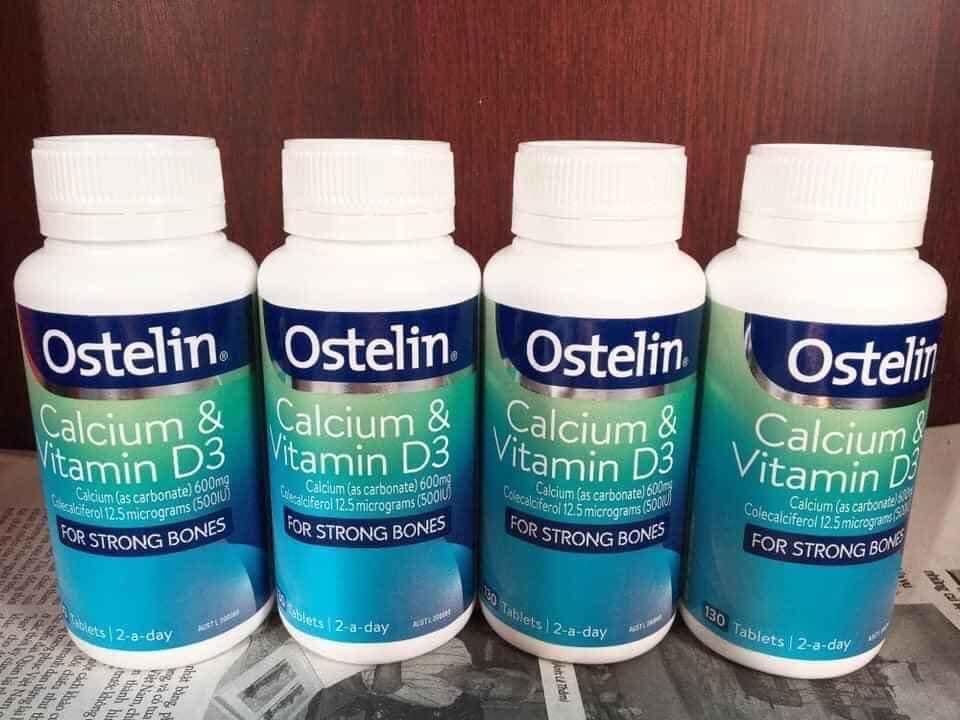 (Date 2025) Canxi cho bà bầu, Ostelin Calcium & Vitamin D3, 130 viên của Úc