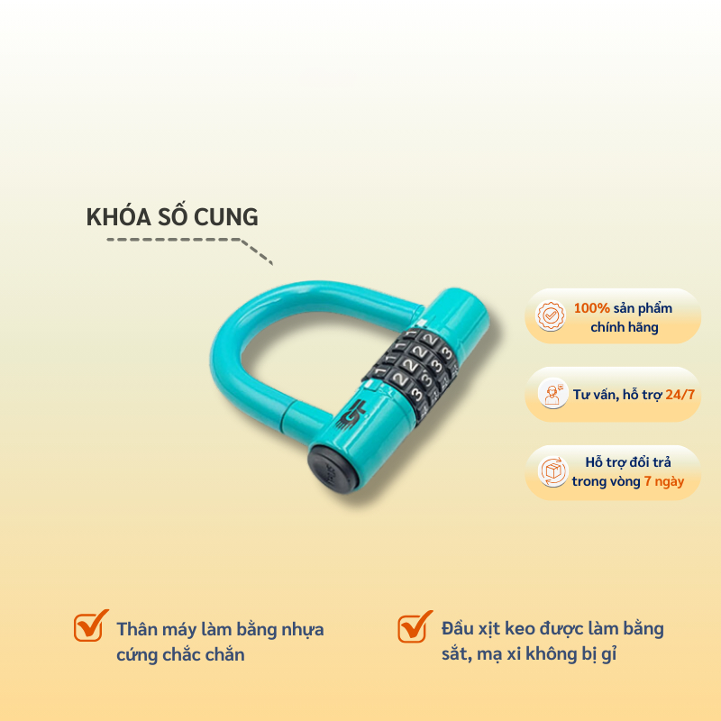 Khoá Mã Số Chữ U 4 Số