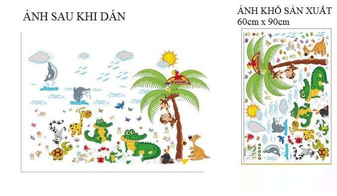 Decal dán tường Rừng nhiệt đới- T191-kiddecals