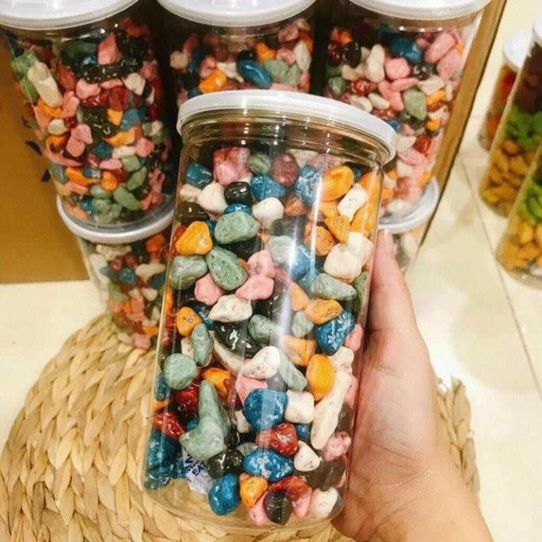 Kẹo sỏi đá nhân socola lon 100g, 250g, 500gr