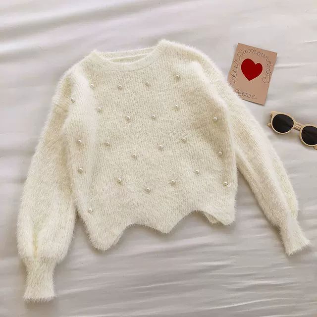 🌈 ÁO LEN LÔNG THỎ ĐÍNH NGỌC❤️