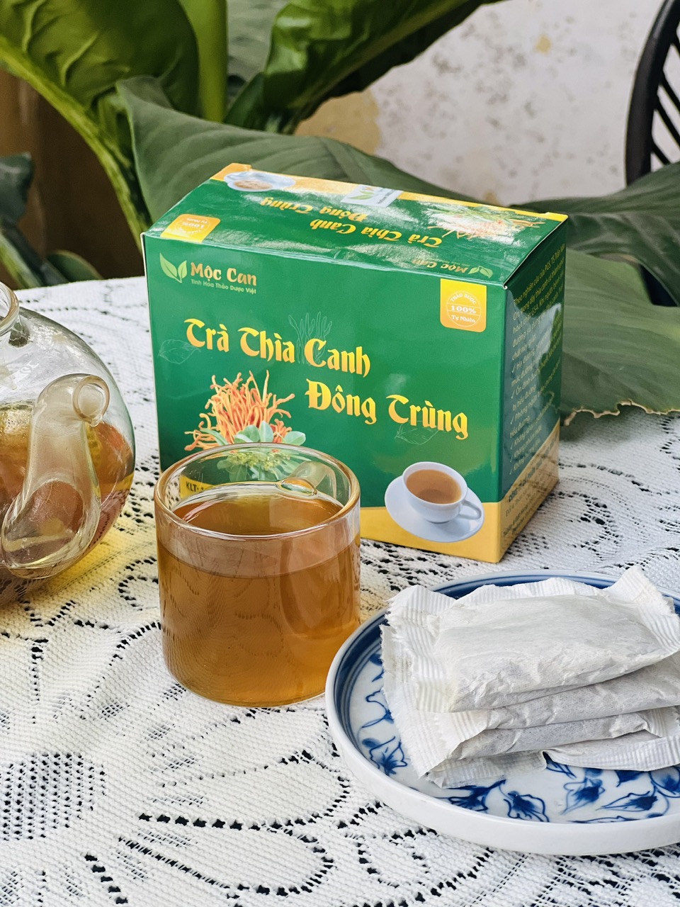 Trà túi lọc dây thìa canh đông trùng