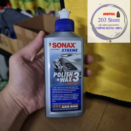Kem đánh bóng sơn xe Sonax Wax 3 Polish 202100 250ml