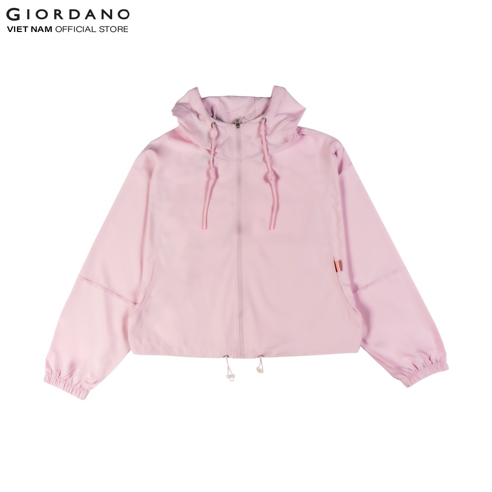 GIORDANO Áo Khoác Gió Nữ Windbreaker Mỏng Nhẹ 05372003