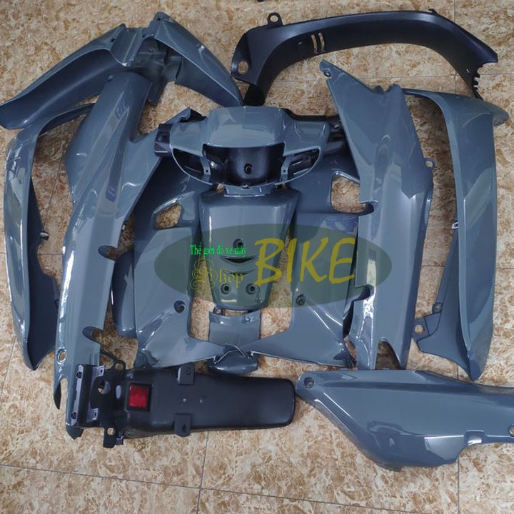 [TẶNG TEM]  Dàn áo C100 Wave 110 màu XI MĂNG ( wave nhỏ ) - có KÈM MIỄN PHÍ BỘ TEM sịn.