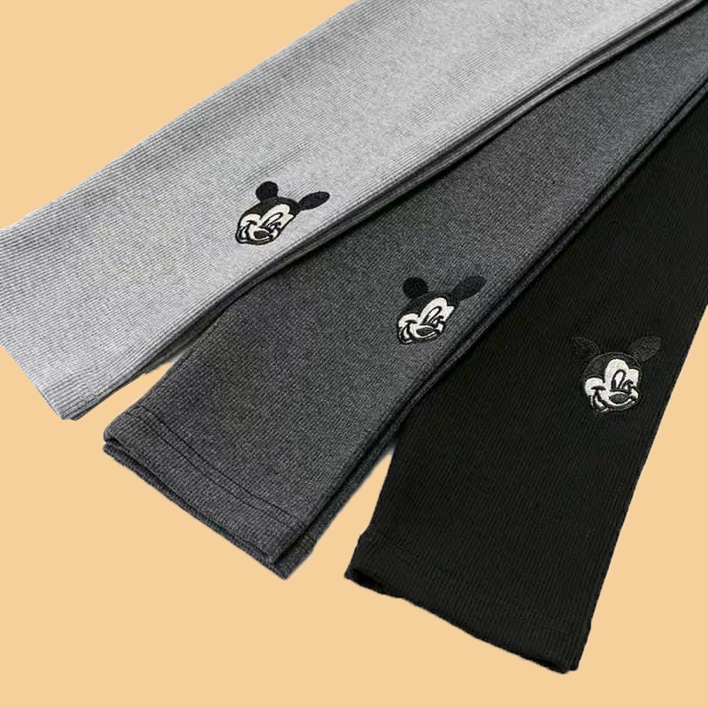 Quần Legging UNDERCOOL Len Tăm Co Giãn Hình Mickey