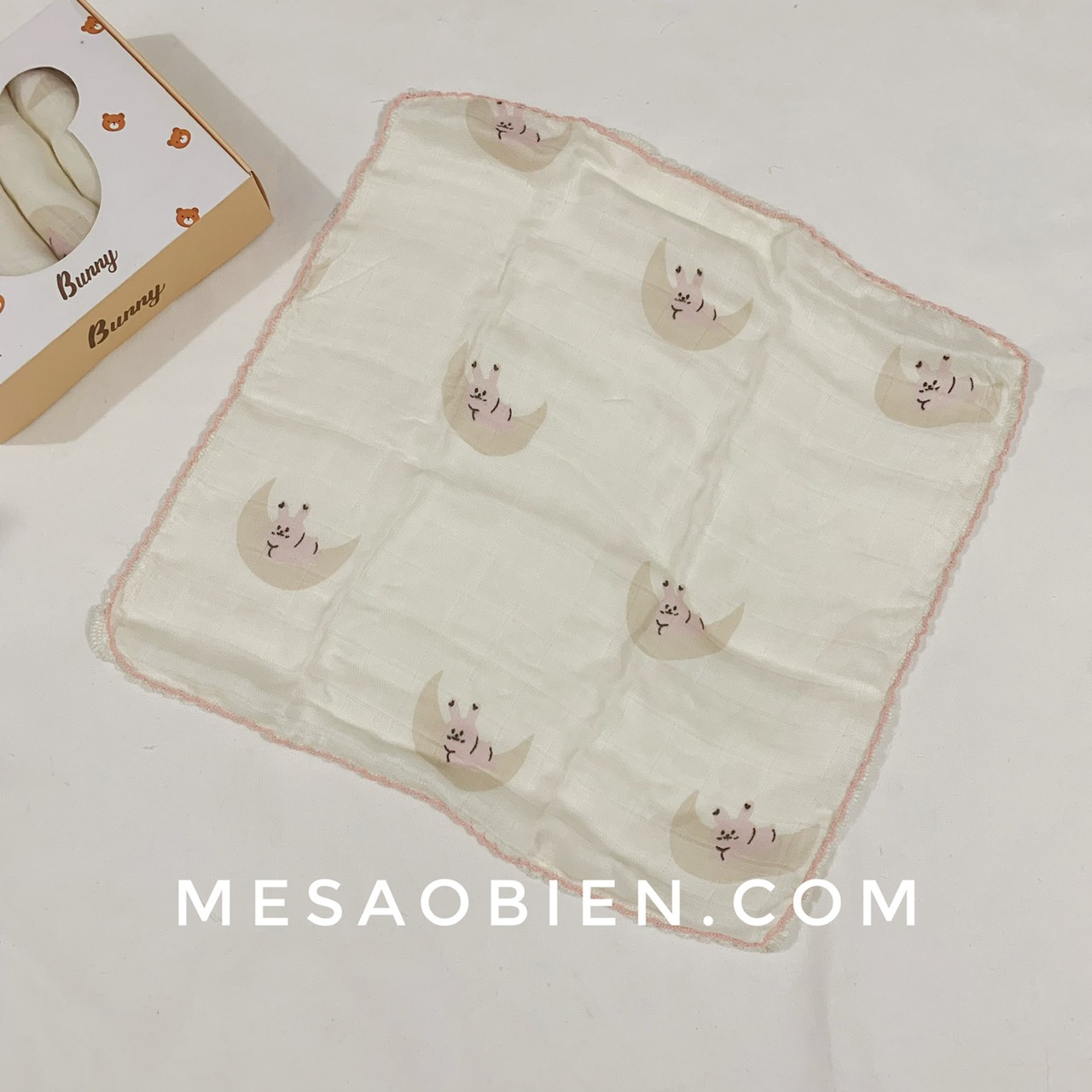 Box of 3 Molli 6-Layer Milk Towels, Size 27X27Cm