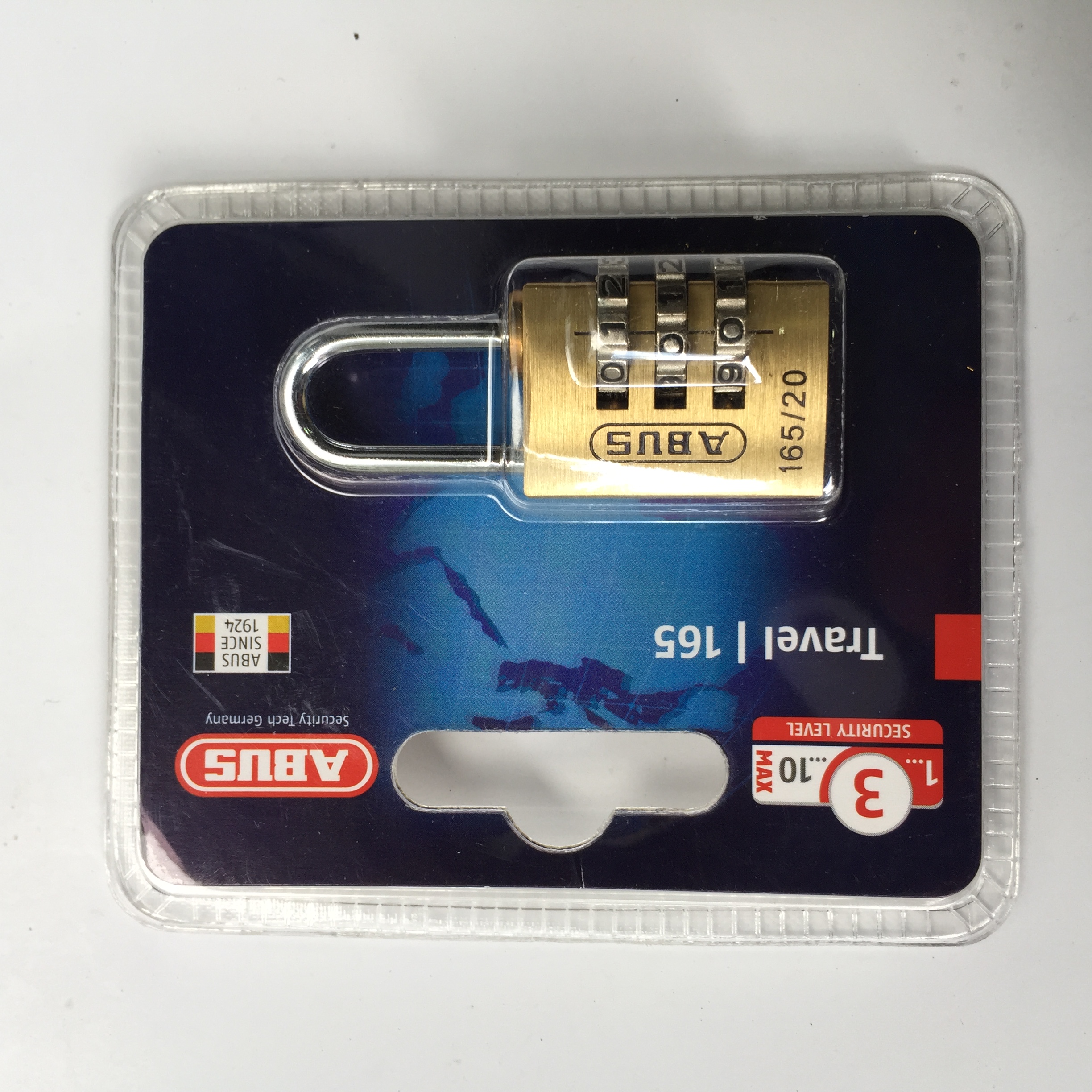 Ổ khóa số ABUS 165/20 Thân Đồng Rộng 20mm - MITISHOP