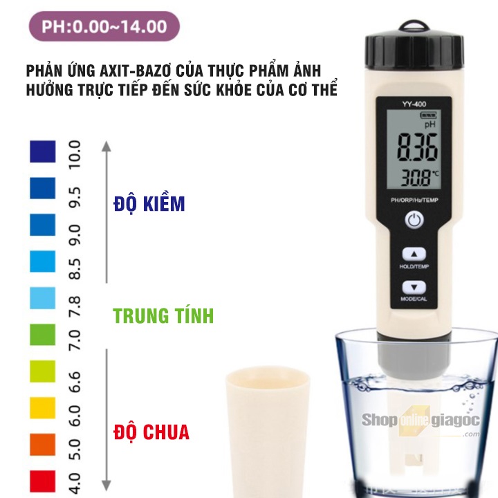 Bút Đo PH 4 in 1 PH/ORP/H2/Nhiệt Độ YY400