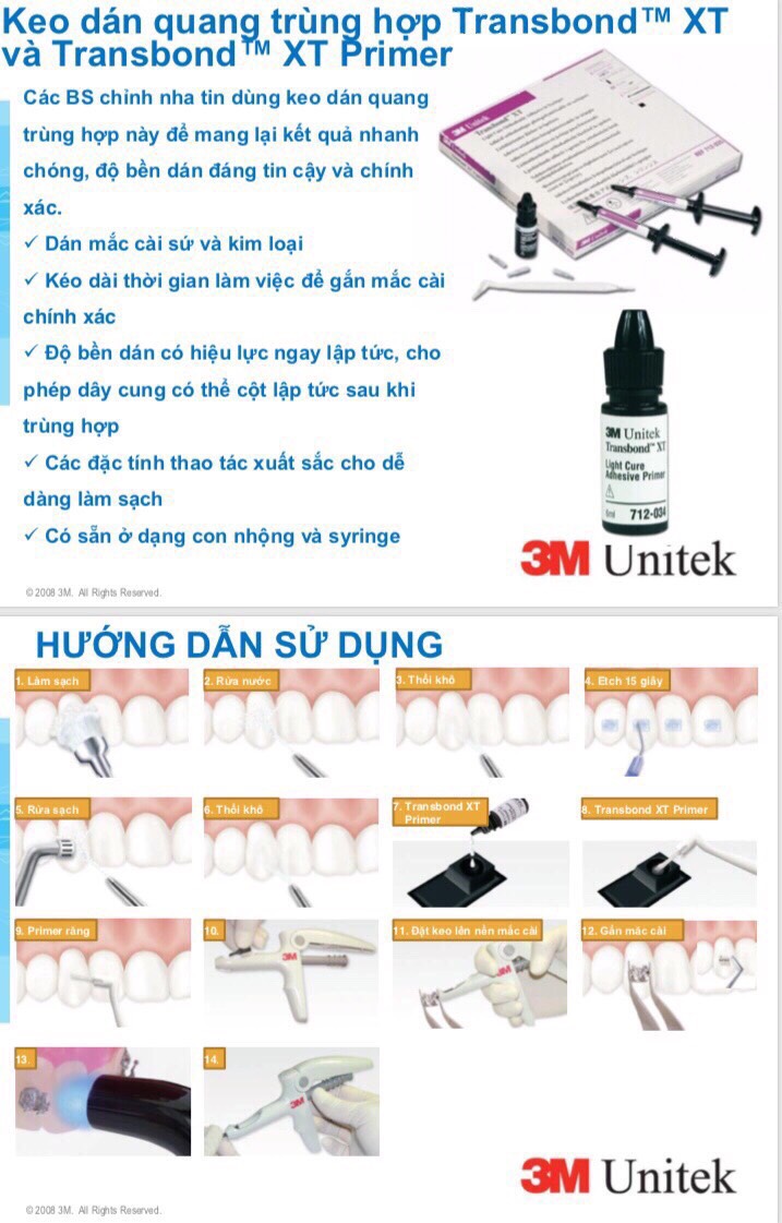 Keo gắn mắc cài Transbond XT 3M
