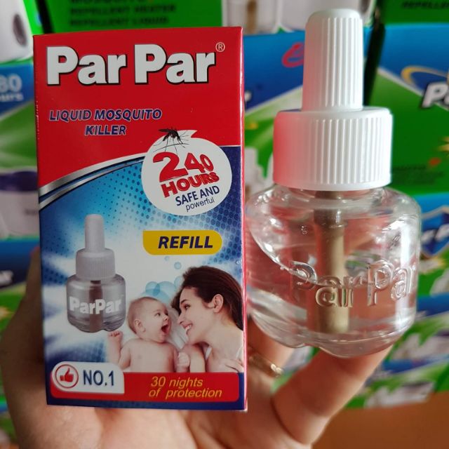 5 Lọ tinh dầu đuổi muỗi Parpar 240h 40ml