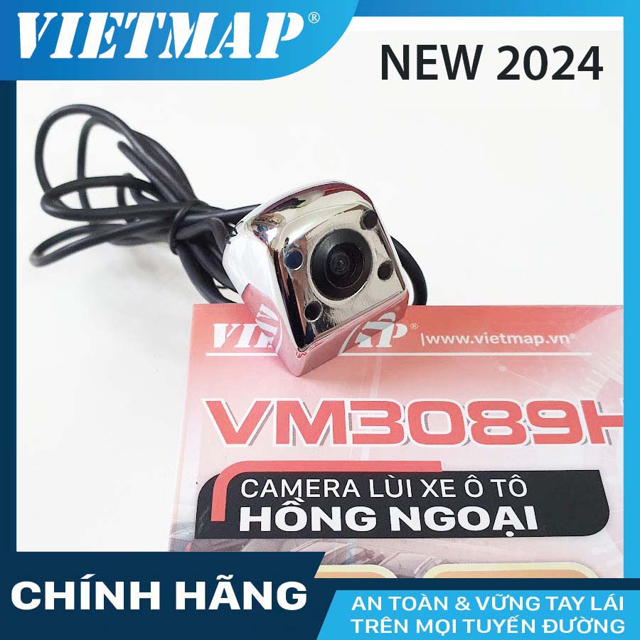 Camera lùi hồng ngoại VIETMAP 3089H bản mới 2024. Bảo hành 12 tháng. Hàng chính hãng VietMap - Phân phối bởi Autocap.top