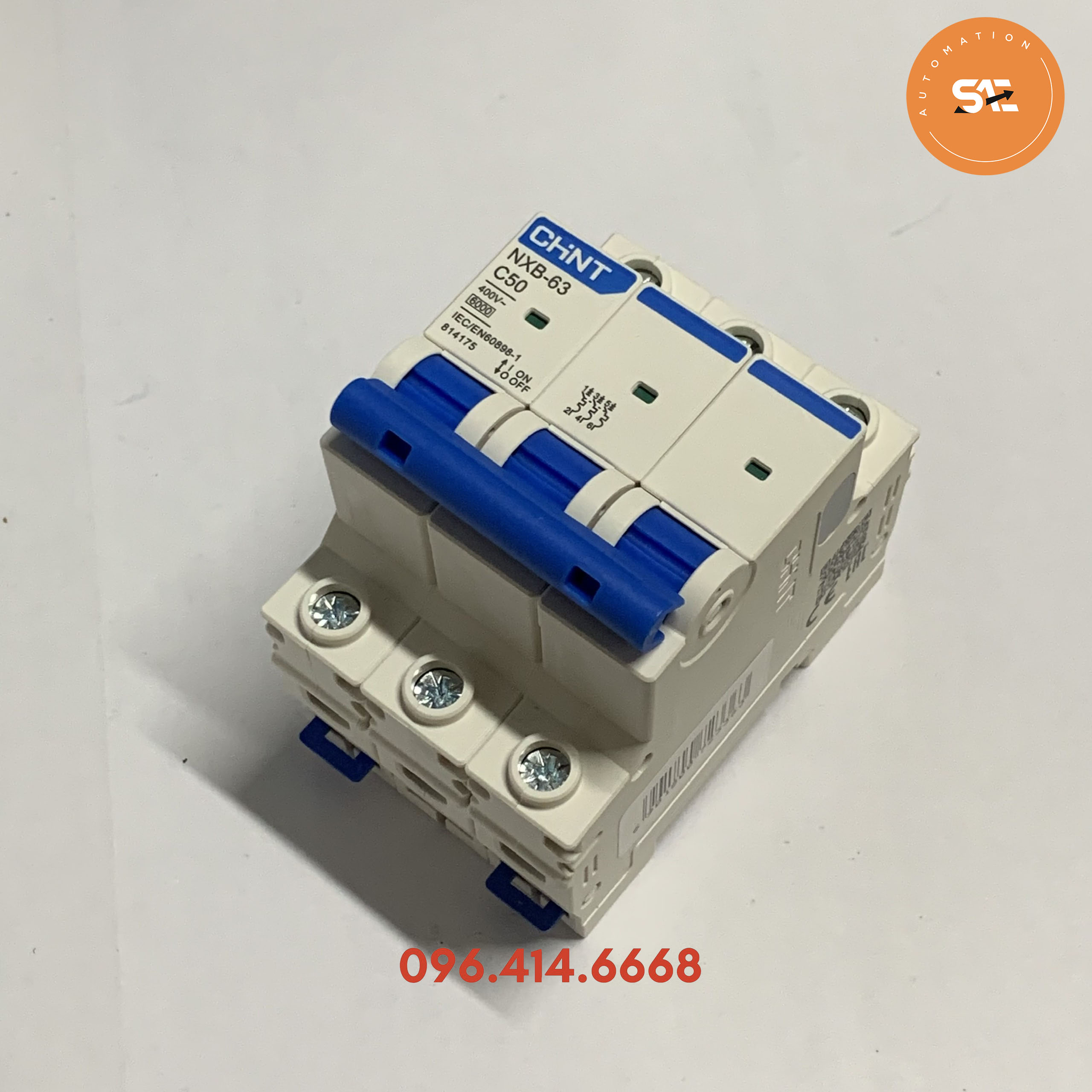 Aptomat 1pha/2pha/3pha 6A-63A Chint NXB-63