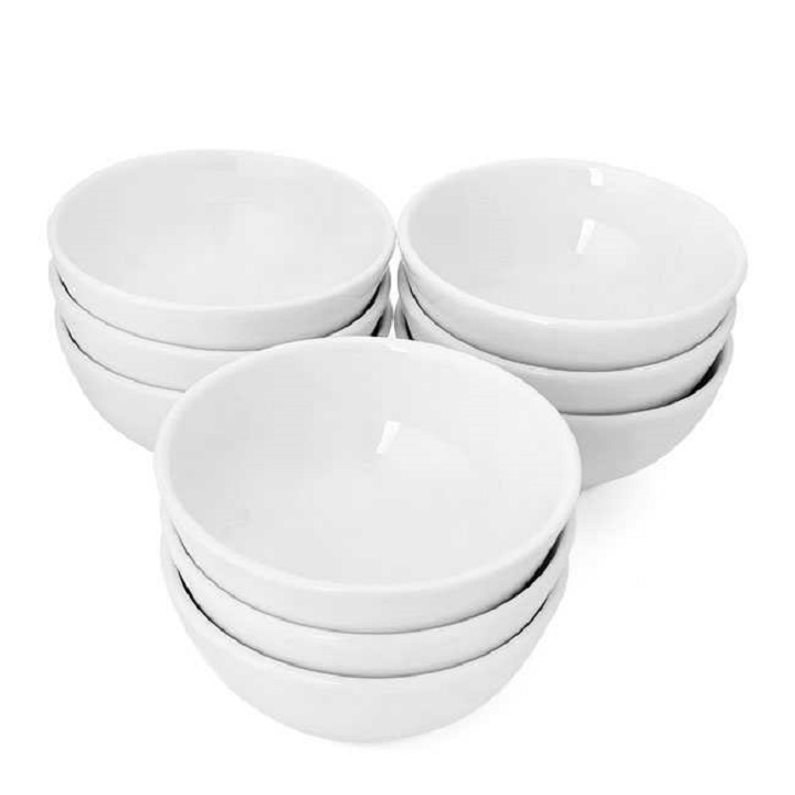 Combo 6 Bát Cơm Trắng Trơn 11cm Trắng Ngà Đẹp