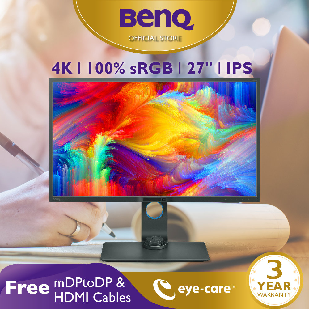 Màn hình máy tính BenQ PD2700U 27 inch 27 4K UHD 100% Rec.709 sRGB Color Space chuyên Đồ Họa xử lý hình ảnh