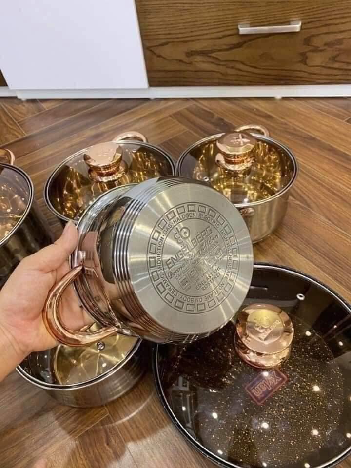 BỘ NỒI ĐỨC NHẬP KHẨU 6 MÓN 5 ĐÁY