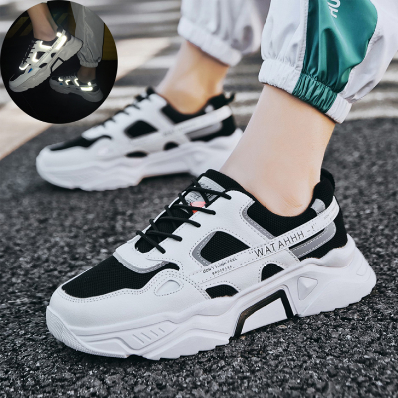 Giày Thể Thao Nam Sneaker Tăng 5Cm Chiều Cao, Đế Tổng Hợp Độ Bền Cao, Kiểu Dáng Cá Tính Cực Ngầu, Xu Hướng 2020 Taiki - GN90 giá rẻ