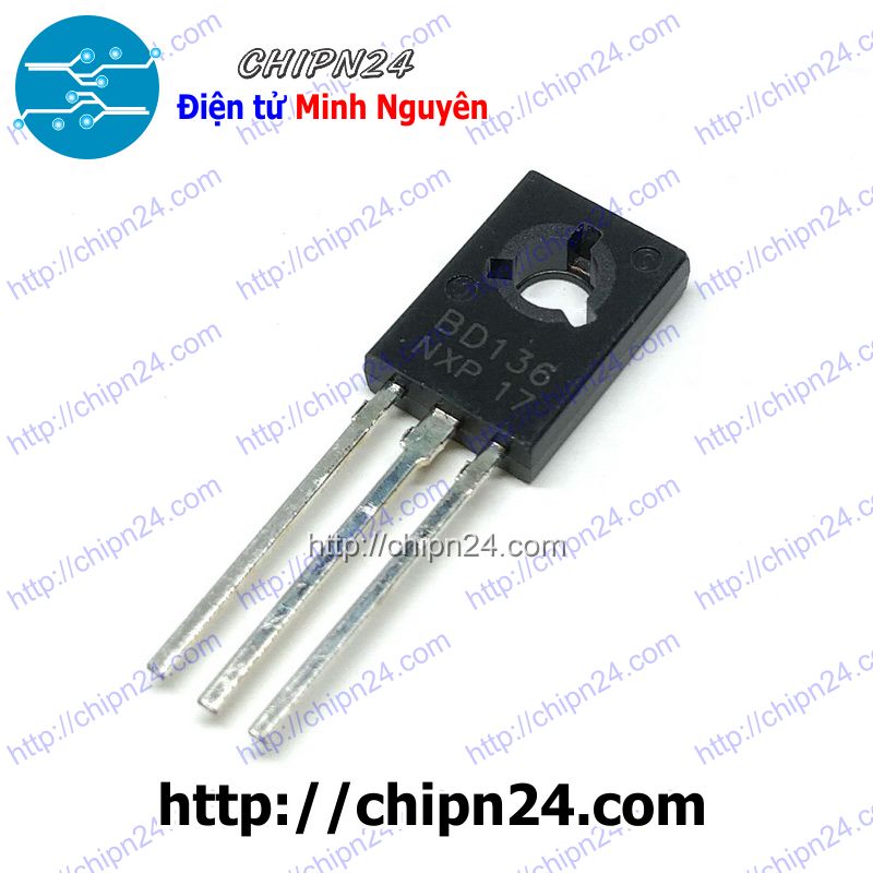 Transistor bd136 to-126 pnp 1.5a 45v