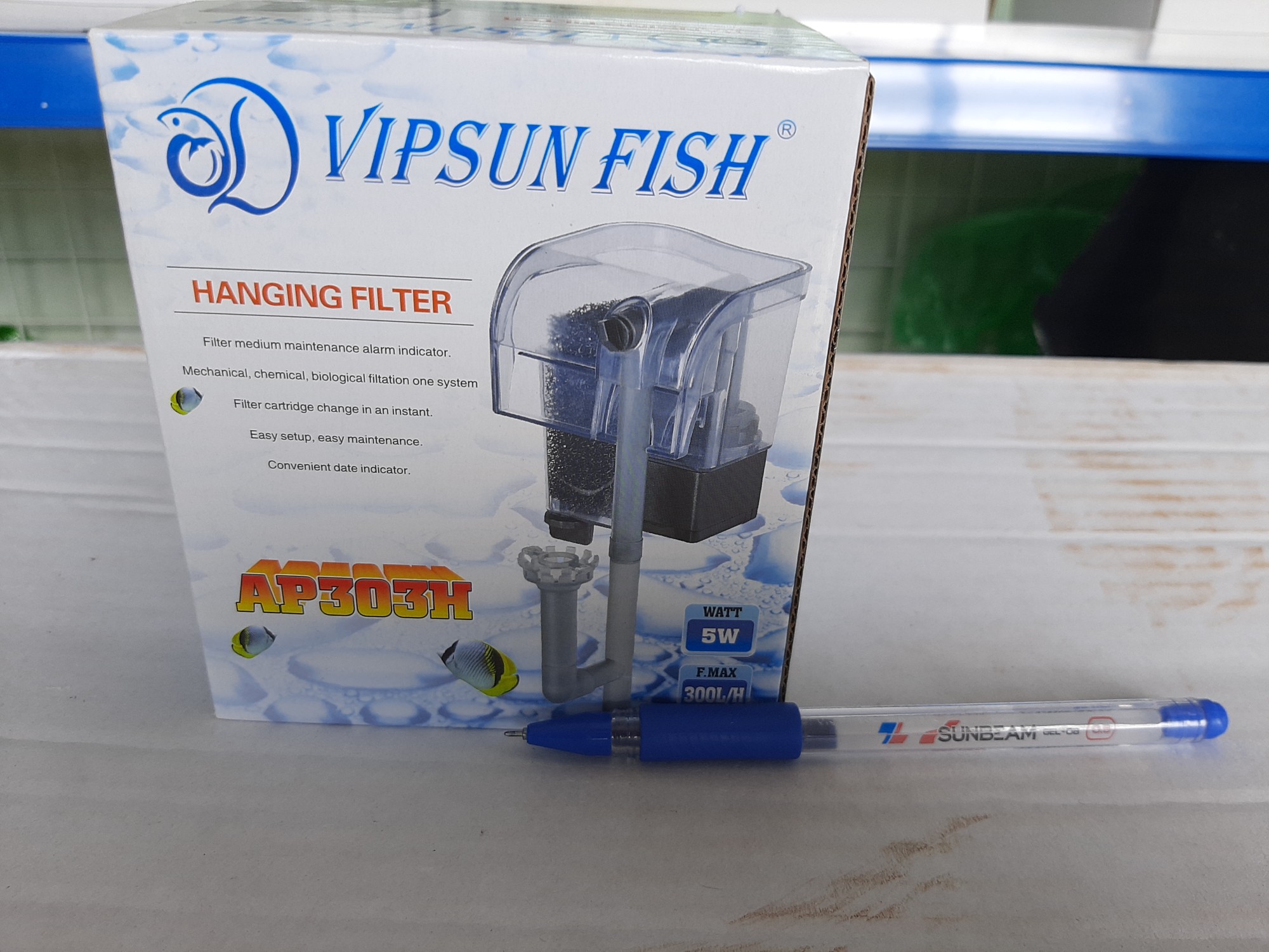 Lọc thác Vipsun AP303H cho bể dài từ 30-35cm