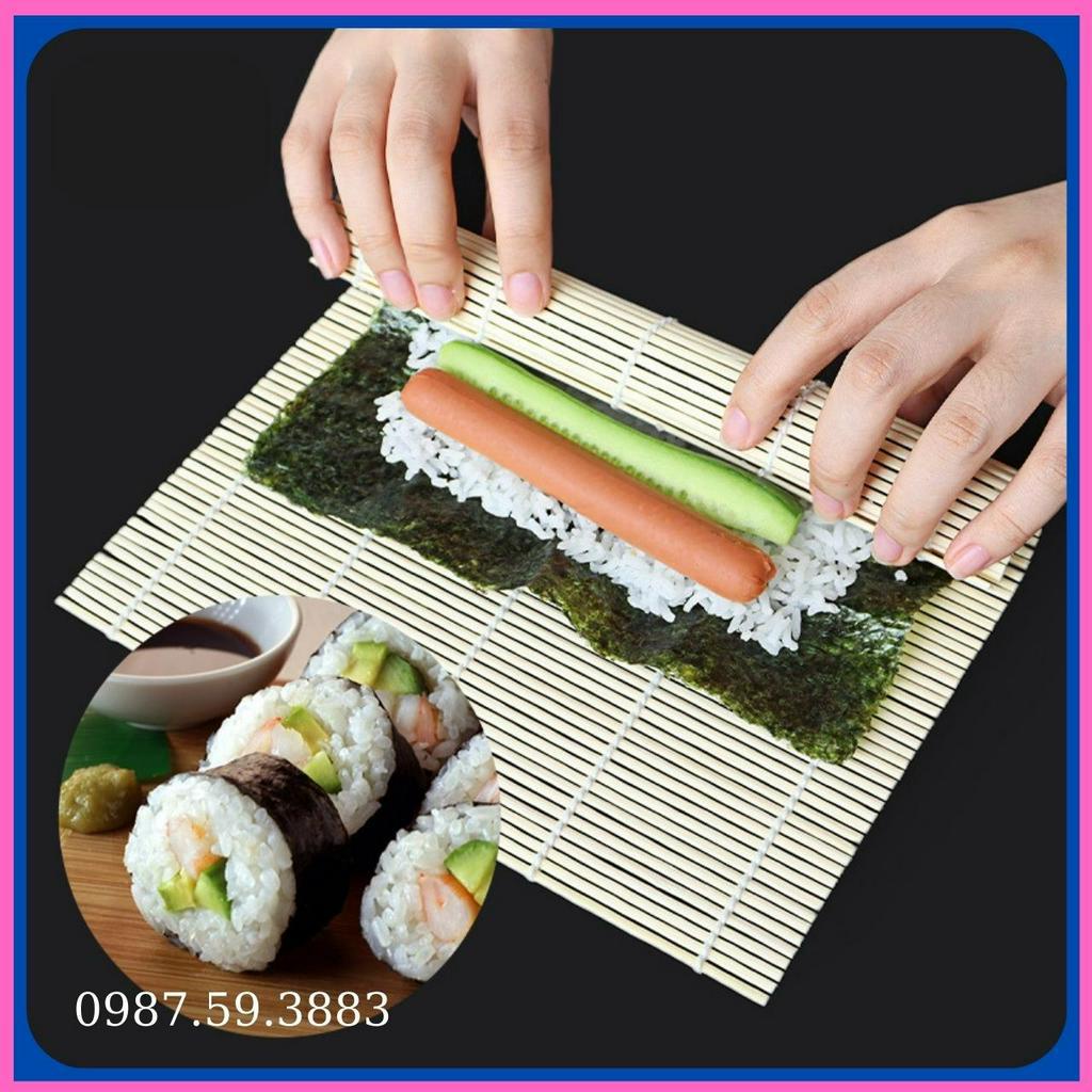 Mành Tre Cuộn Cơm Kimbab Sushi Hàn Quốc - Khuôn làm cơm cuộn