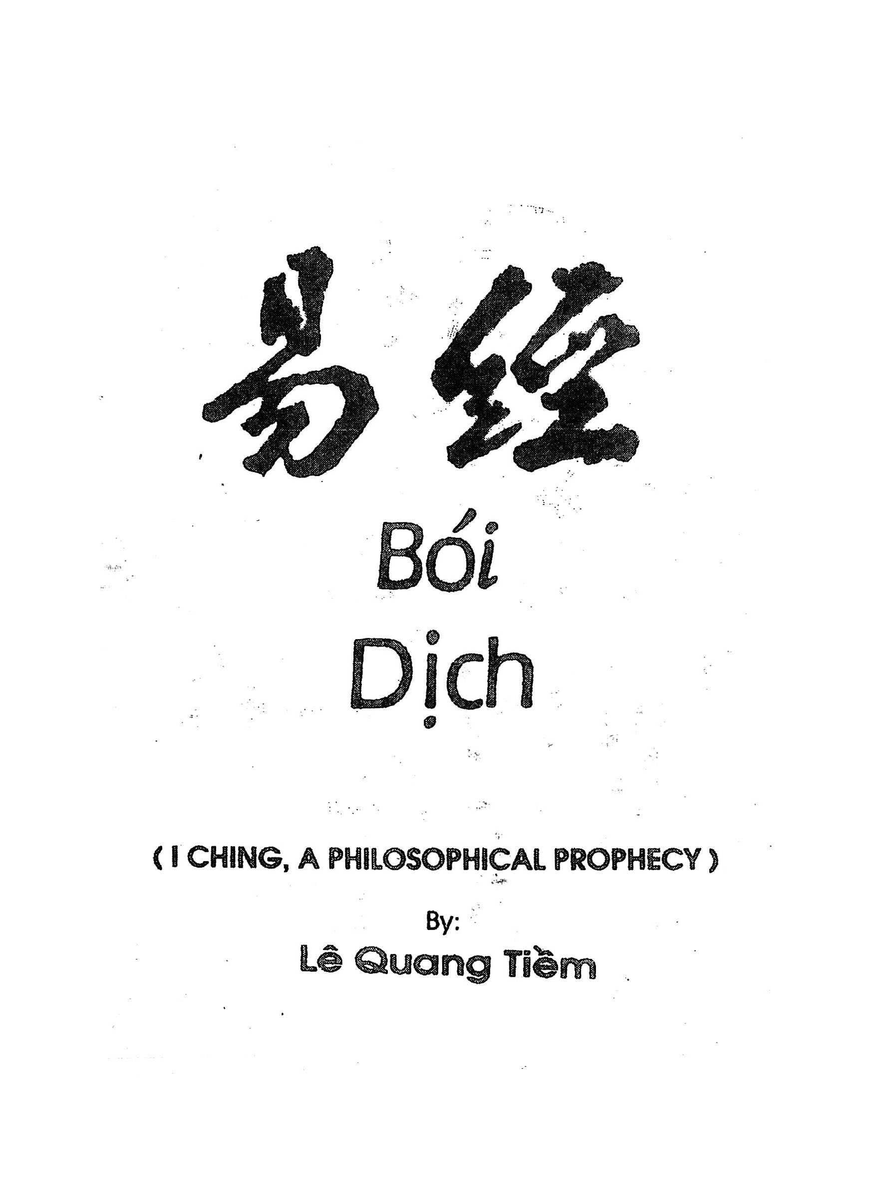 Sách Bói Dịch