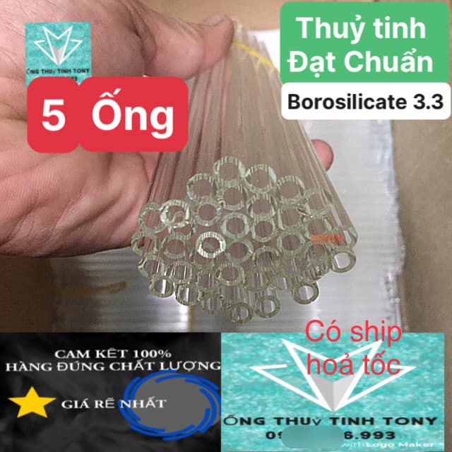 Ống thủy tinh LOẠI 1, COMBO 3O.ống  [ 3O,2O,1O,ỐNG]