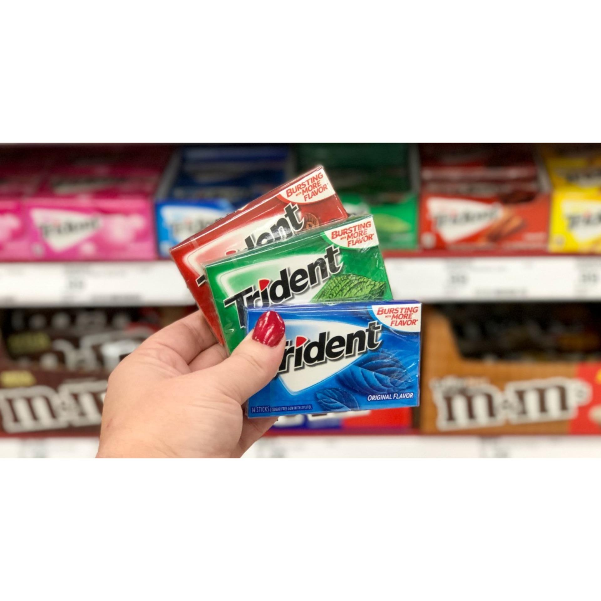 (4 vị) Kẹo Gum Trident (14 viên – Sugarfree)