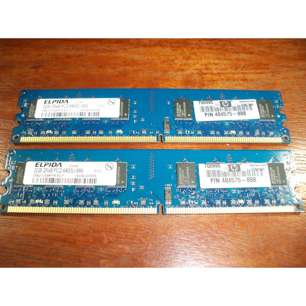 Ram máy tính ddr2 2gb bus 667/800 mhz | hàng bóc máy.