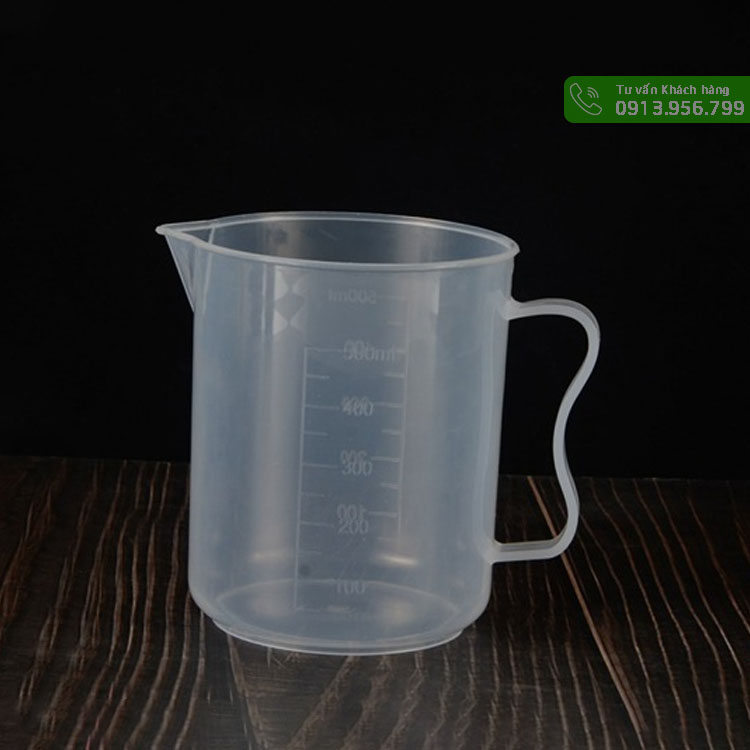 Ca nhựa chia vạch quai liền 500ml