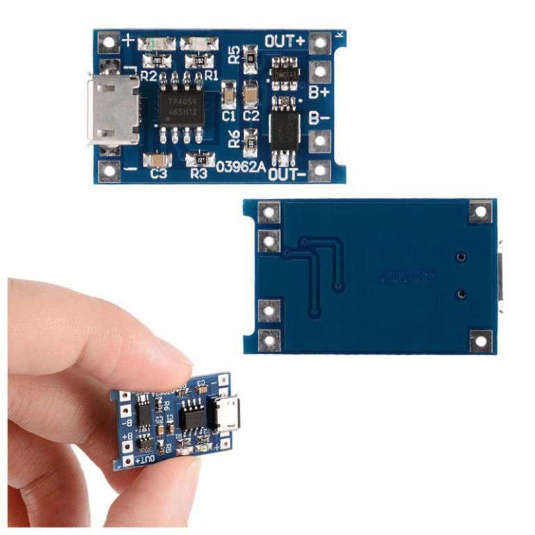Mô Đun Sạc Pin 1A 5V TP4056 MicroUSB (Mạch Sạc Pin 1S)