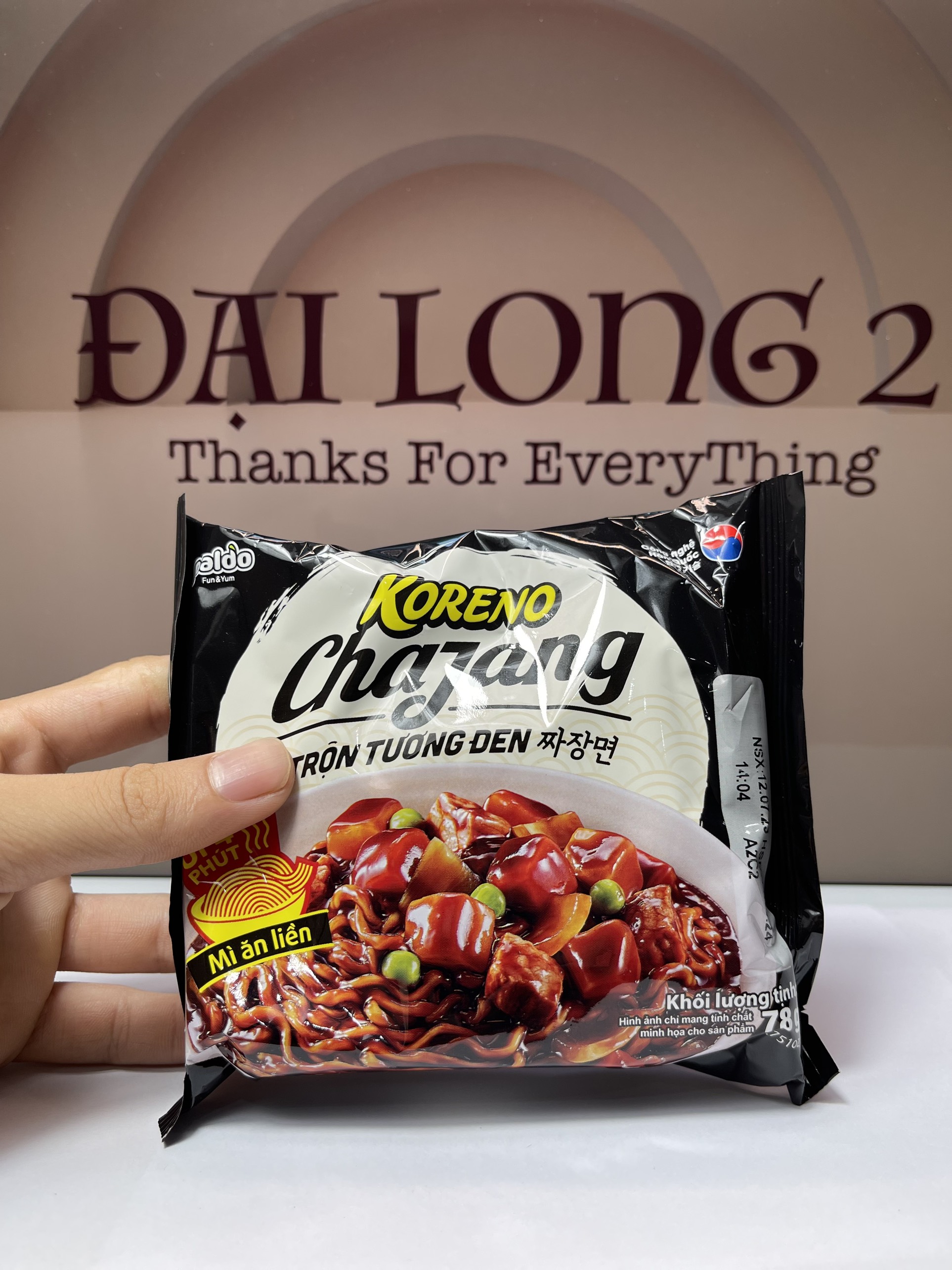 Mì trộn tương đen koreno hàn quốc 78g