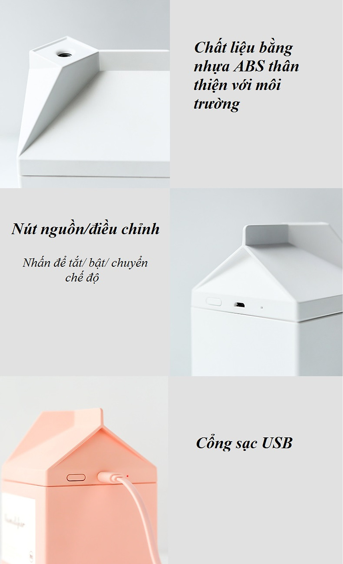 Máy phun sương mini BVA-1226 (Tạo Ẩm, Khuếch Tán Tinh Dầu) - gia dụng 365