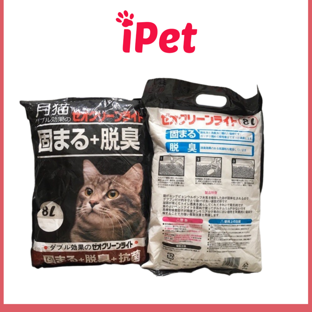 Cát vệ sinh khử mùi - cát nhật đen moon cat 9l cho mèo - ipet shop
