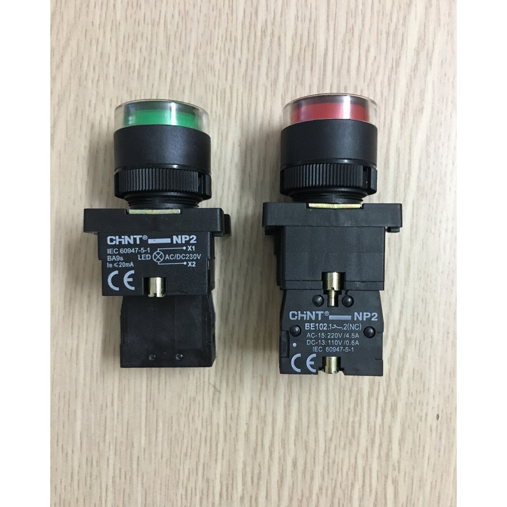 Nút nhấn có đèn xanh - đỏ NP2-EW... CHINT