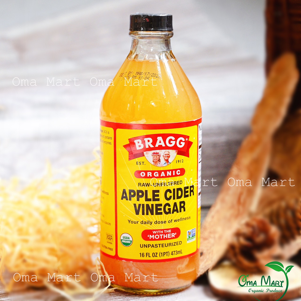Organic apple cider vinegar Bragg