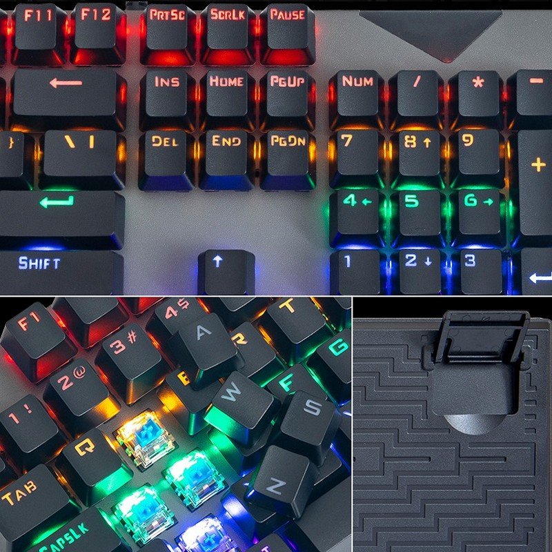 [HCM]Bàn Phím Cơ Gaming MK808 Fullsize nhỏ gọn
