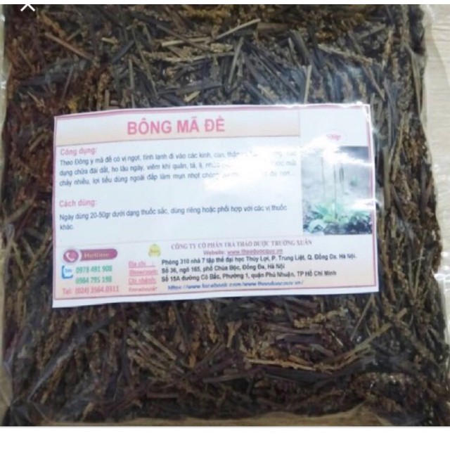 Bông mã đề khô (500g)
