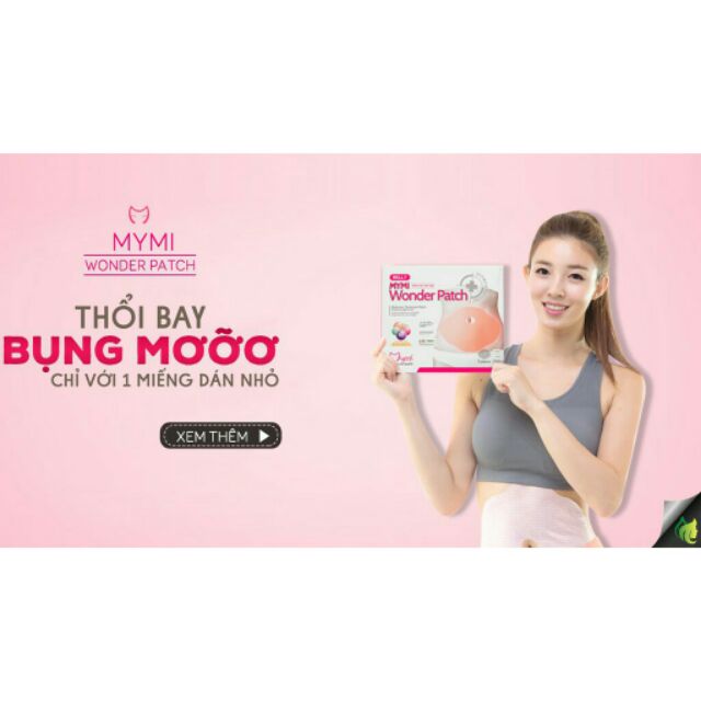 Sét 5 Miếng Dán Tan Mỡ Bụng Hàn Quốc