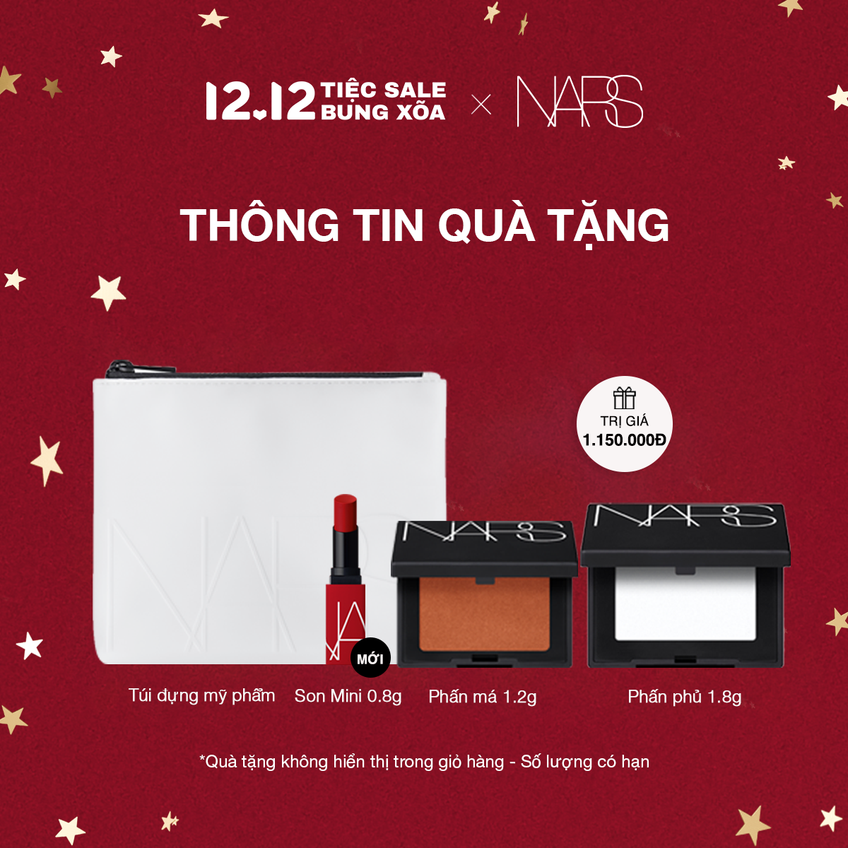 [0H-2H 04.04 | QUÀ TẶNG ĐẾN 675K] Phấn phủ dạng nén NARS Light Reflecting Setting Powder – Pressed 10g